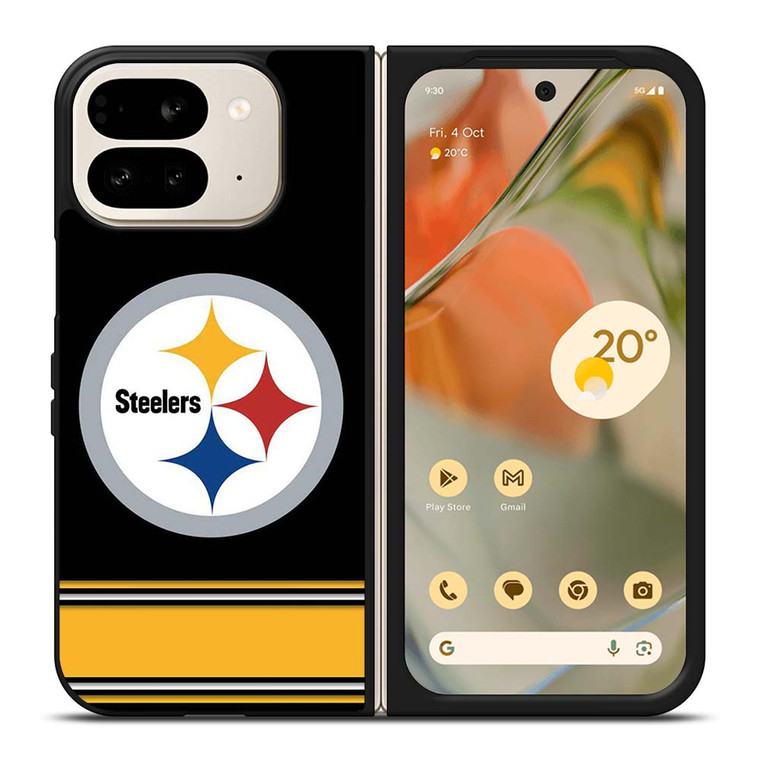 PITTSBURGH STEELERS LOGO STRIPE Google Pixel 9 Pro Fold Case