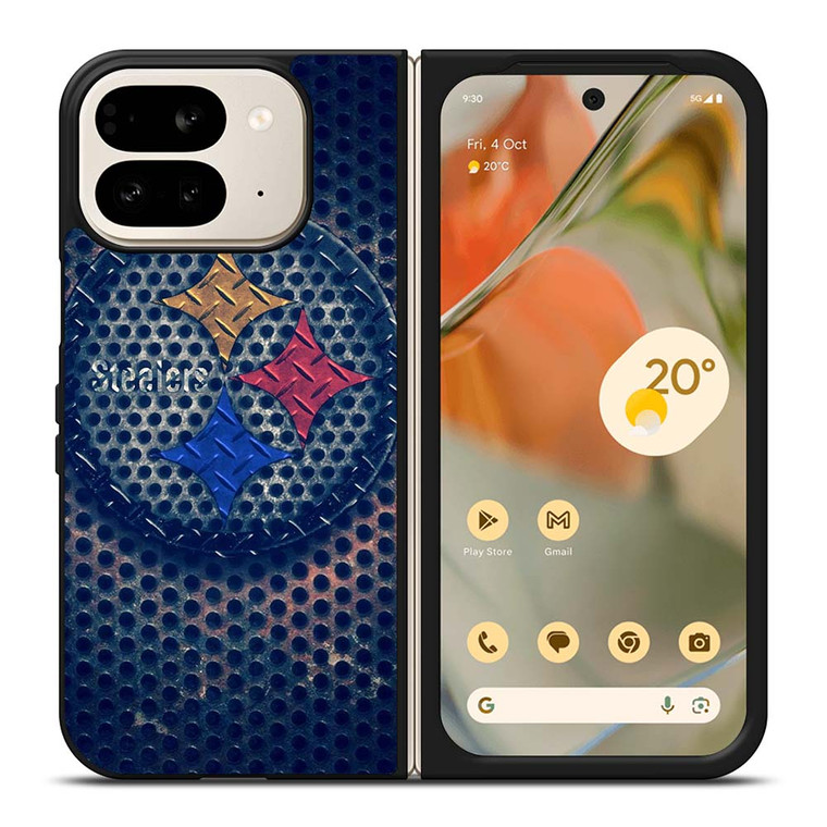 PITTSBURGH STEELERS RUSTY CIRCLE LOGO Google Pixel 9 Pro Fold Case