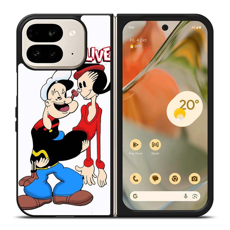 POPEYE AND OLIVE In Love Google Pixel 9 Pro Fold Case