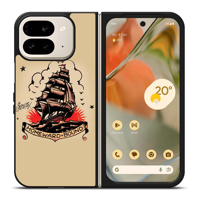SAILOR JERRY TATTOO HOMEWARD BOUND Google Pixel 9 Pro Fold Case