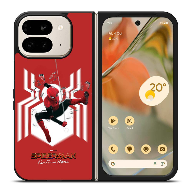 SPIDERMAN FAR FROM HOME LOGO RED ACTION Google Pixel 9 Pro Fold Case