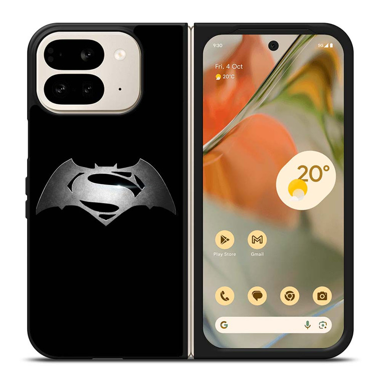 SUPERHEROES SUPERMAN VS BATMAN ICON Google Pixel 9 Pro Fold Case
