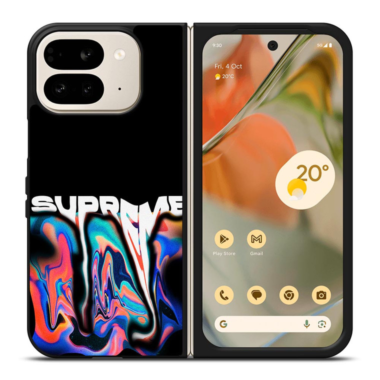 SUPREME RAINBOW MELT EFFECT Google Pixel 9 Pro Fold Case