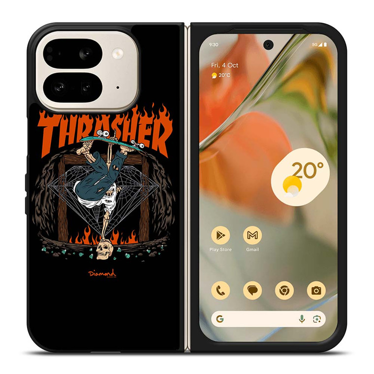 THRASHER DIAMOND SUPPLY CO Google Pixel 9 Pro Fold Case THRASHER DIAMOND SUPPLY CO Google Pixel 9 Pro Fold Case