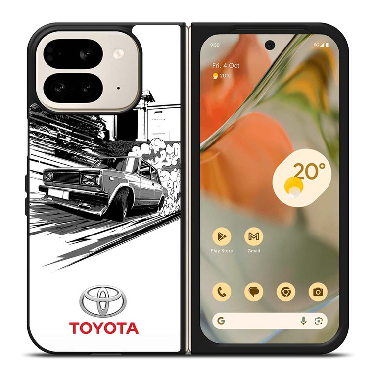 TOYOTA CAR CLASSIC SKETCH Google Pixel 9 Pro Fold Case