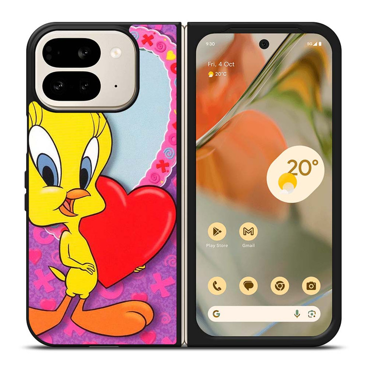 TWEETY BIRD LOVE LOONEY TUNES Google Pixel 9 Pro Fold Case TWEETY BIRD LOVE LOONEY TUNES Google Pixel 9 Pro Fold Case
