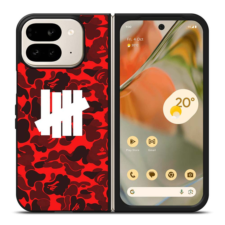 UNDEFEATED BAPE CAMO RED Google Pixel 9 Pro Fold Case UNDEFEATED BAPE CAMO RED Google Pixel 9 Pro Fold Case