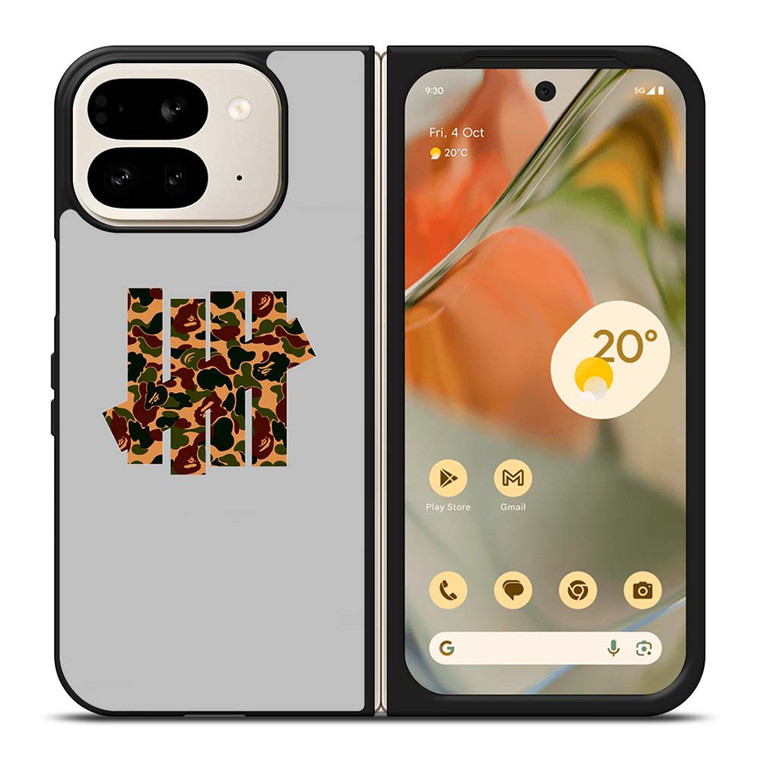 UNDEFEATED LOGO BAPE CAMO Google Pixel 9 Pro Fold Case UNDEFEATED LOGO BAPE CAMO Google Pixel 9 Pro Fold Case