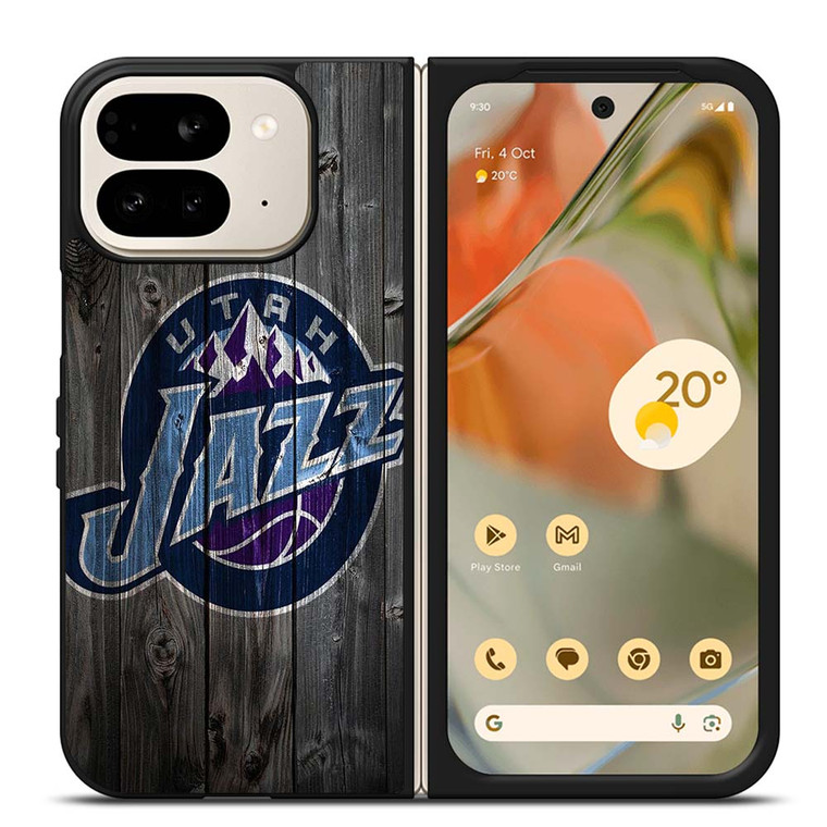UTAH JAZZ BASKETBALL WOOD Google Pixel 9 Pro Fold Case