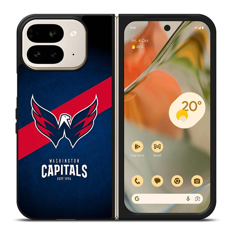 WASHINGTON CAPITALS LOGO NHL HOCKEY CLUB Google Pixel 9 Pro Fold Case