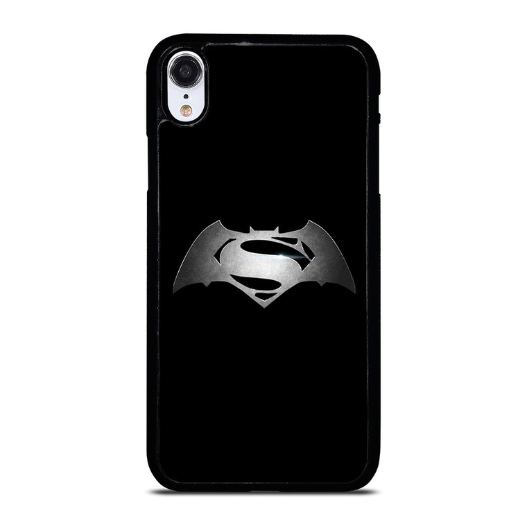 SUPERHEROES SUPERMAN VS BATMAN ICON iPhone XR Case