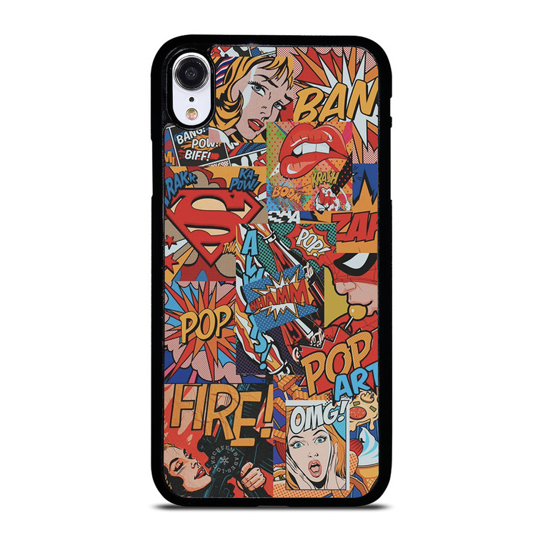 SUPERMAN POP ART COMIC iPhone XR Case SUPERMAN POP ART COMIC iPhone XR Case