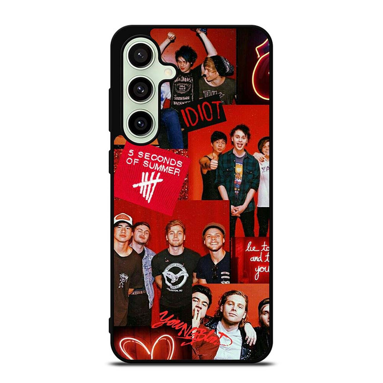 5 SECONDS OF SUMMER RED COLLAGE Samsung Galaxy S24 FE Case