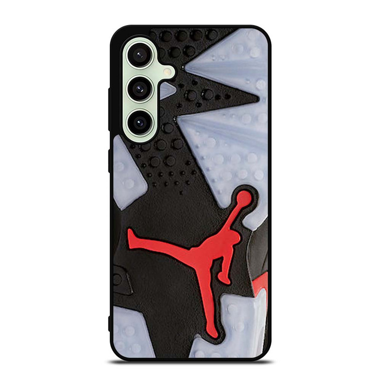 AIR JORDAN BLACK RED SOLE Samsung Galaxy S24 FE Case