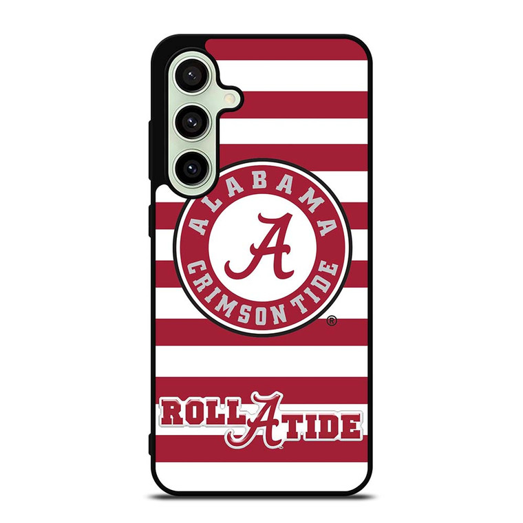 ALABAMA CRIMSON TIDE ROLL A TIDE STRIPE LOGO Samsung Galaxy S24 FE Case