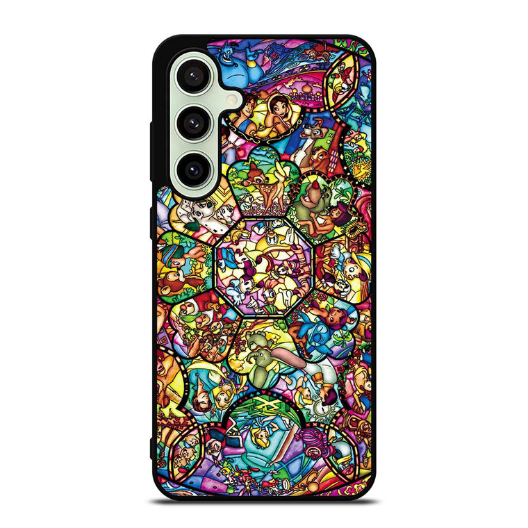 ALL DISNEY CHARACTERS GLASS ART Samsung Galaxy S24 FE Case