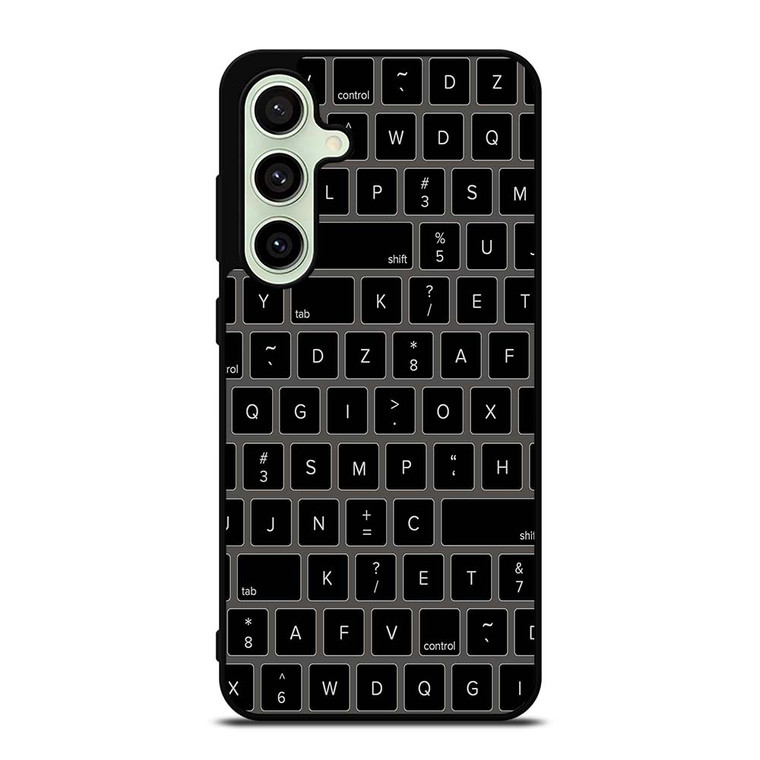 BLACK KEYBOARD PATTERN Samsung Galaxy S24 FE Case