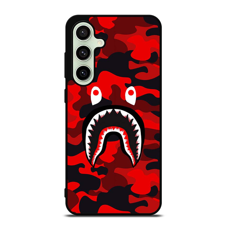 CAMO BAPE RED Samsung Galaxy S24 FE Case