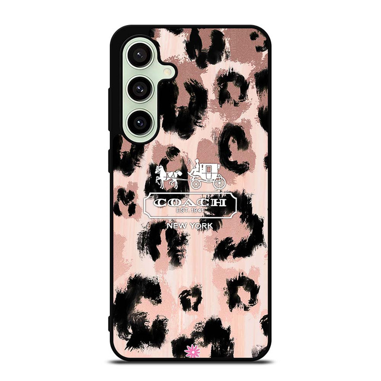 COACH NEW YORK LEOPARD SKIN Samsung Galaxy S24 FE Case