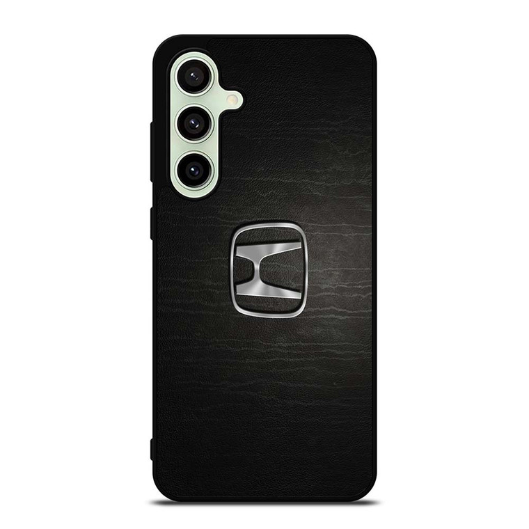 HONDA CHROME LOGO LEATHER Samsung Galaxy S24 FE Case