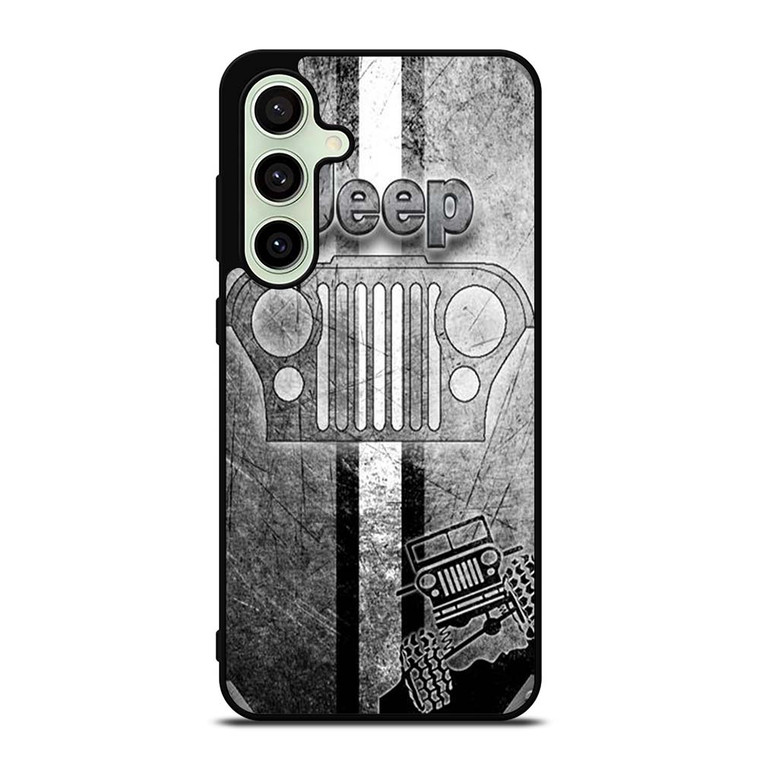 JEEP LOGO SILVER Samsung Galaxy S24 FE Case
