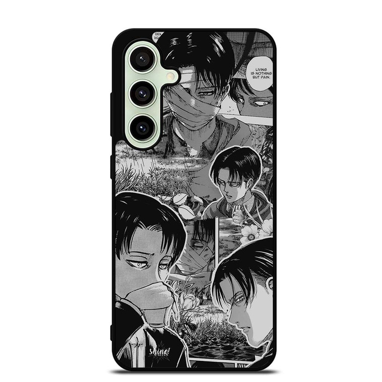 LEVI ACKERMAN ATTTACK ON TITAN MANGA Samsung Galaxy S24 FE Case