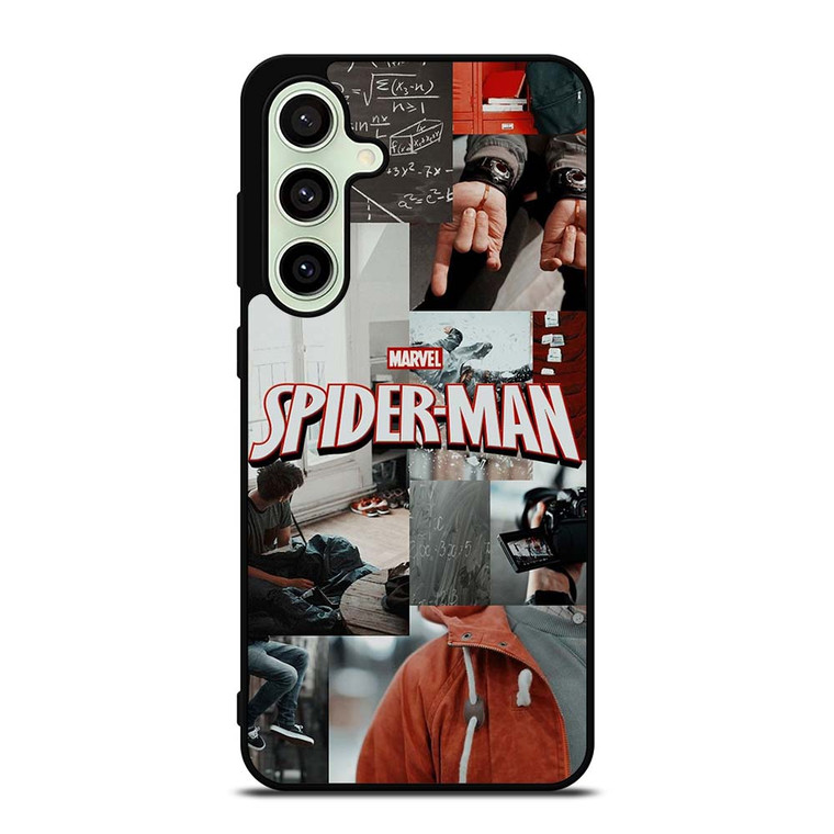 MARVEL SPIDERMAN LOGO COLAGE Samsung Galaxy S24 FE Case