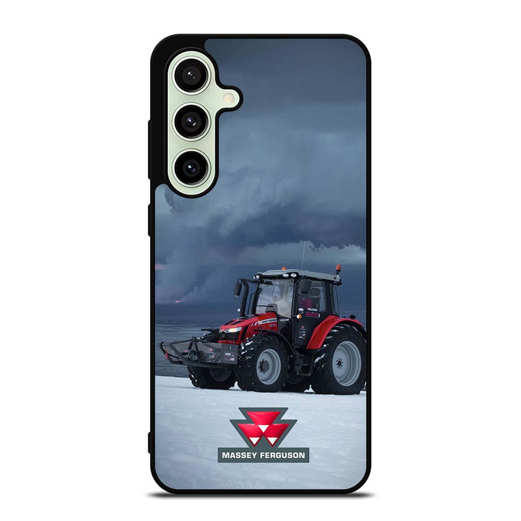 MASSEY FERGUSON TRACKTORS SNOW Samsung Galaxy S24 FE Case