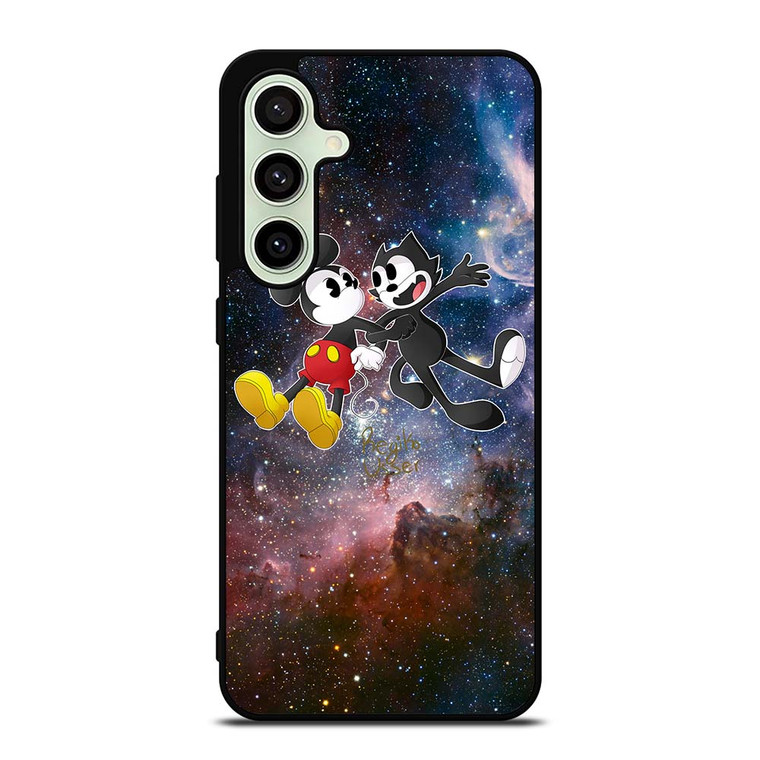 MICKEY MOUSE AND FELIX THE CAT Samsung Galaxy S24 FE Case