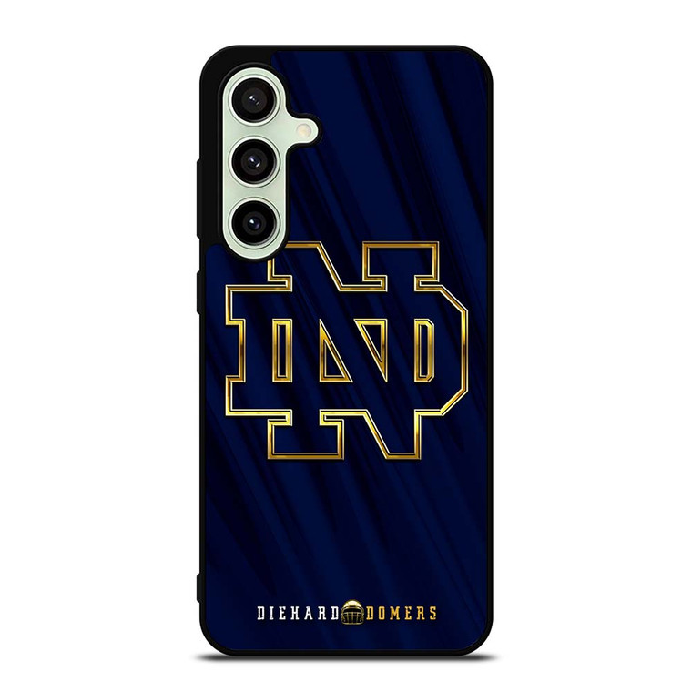 NOTRE DAME IRISH ND GOLD INITIAL Samsung Galaxy S24 FE Case