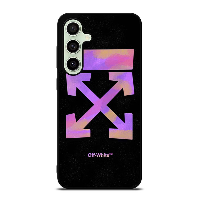 OFF WHITE PURPLE SPRAY Samsung Galaxy S24 FE Case