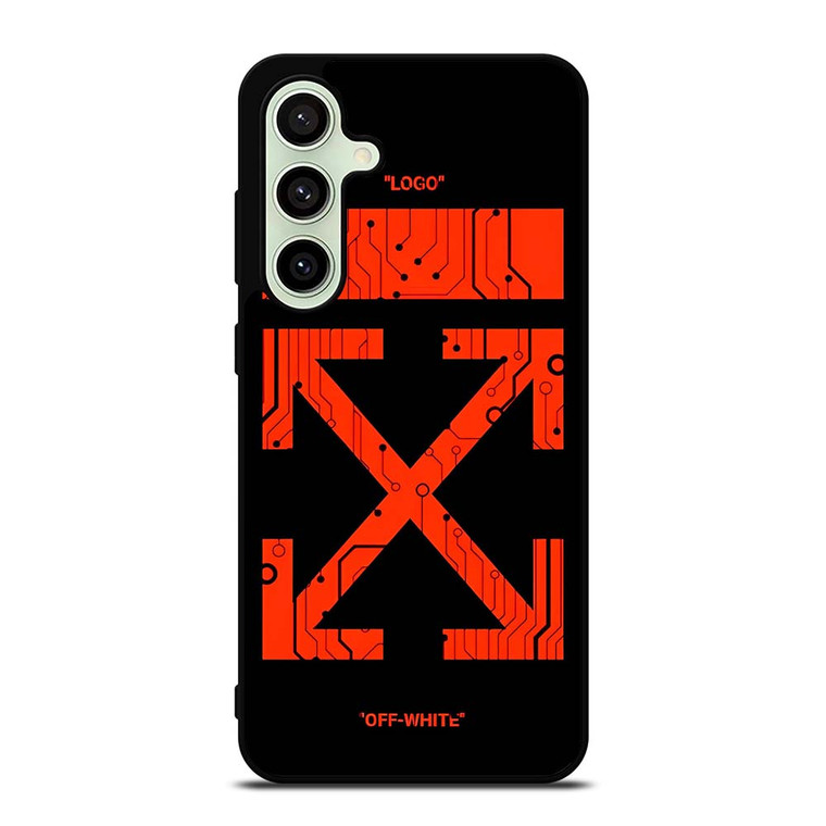 OFF WHITE RED CIRCUIT Samsung Galaxy S24 FE Case
