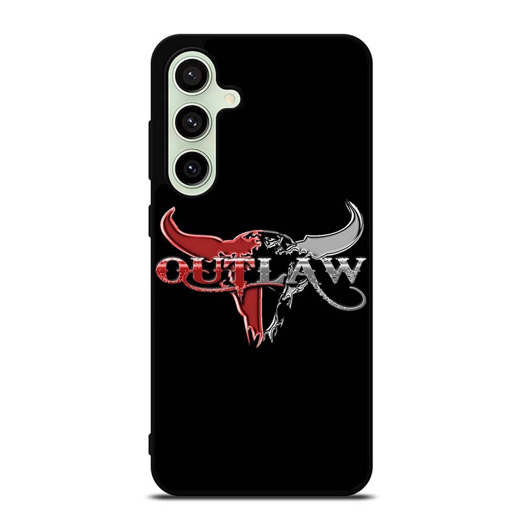 OUTLAW LOGO RED SILVER METAL Samsung Galaxy S24 FE Case
