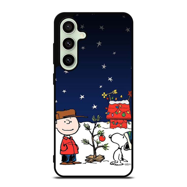 SNOOPY AND CHARLIE BROWN SNOW THE PEANUTS Samsung Galaxy S24 FE Case