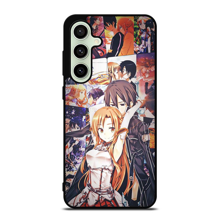 SWORD ART ONLINE KIRITO AND ASUNA LOVE Samsung Galaxy S24 FE Case