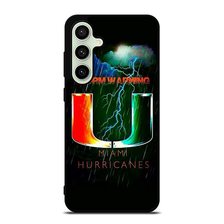 UM MIAMI HURRICANES NFL THUNDER Samsung Galaxy S24 FE Case