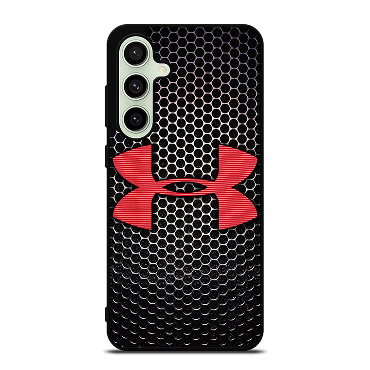 UNDER ARMOUR BLACK SYMBOL RED Samsung Galaxy S24 FE Case