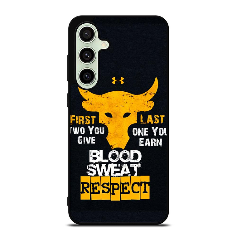 UNDER ARMOUR PROJECT ROCK BLOOD SWEAT Samsung Galaxy S24 FE Case