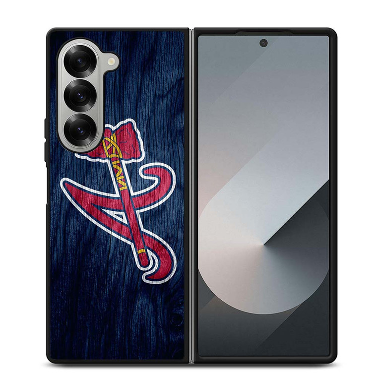 ATLANTA BRAVES MLB LOGO LANDSCAPE Samsung Galaxy Z Fold 6 Case Cover