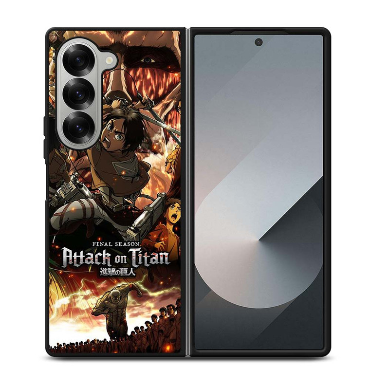 ATTACK ON TITAN ALL CHARACTER FINAL COVER Samsung Galaxy Z Fold 6 Case Cover