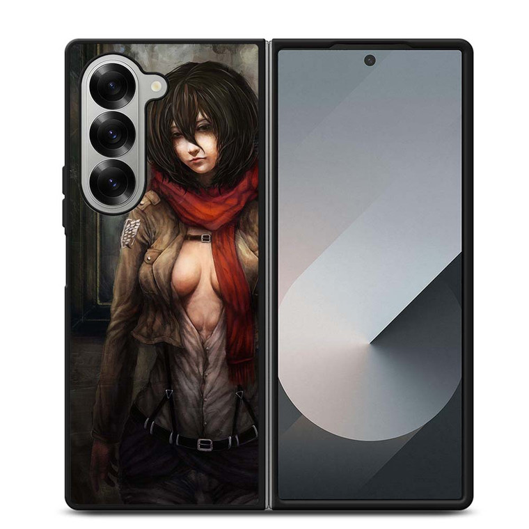ATTACK ON TITAN MIKASA ACKERMAN DARK Samsung Galaxy Z Fold 6 Case Cover