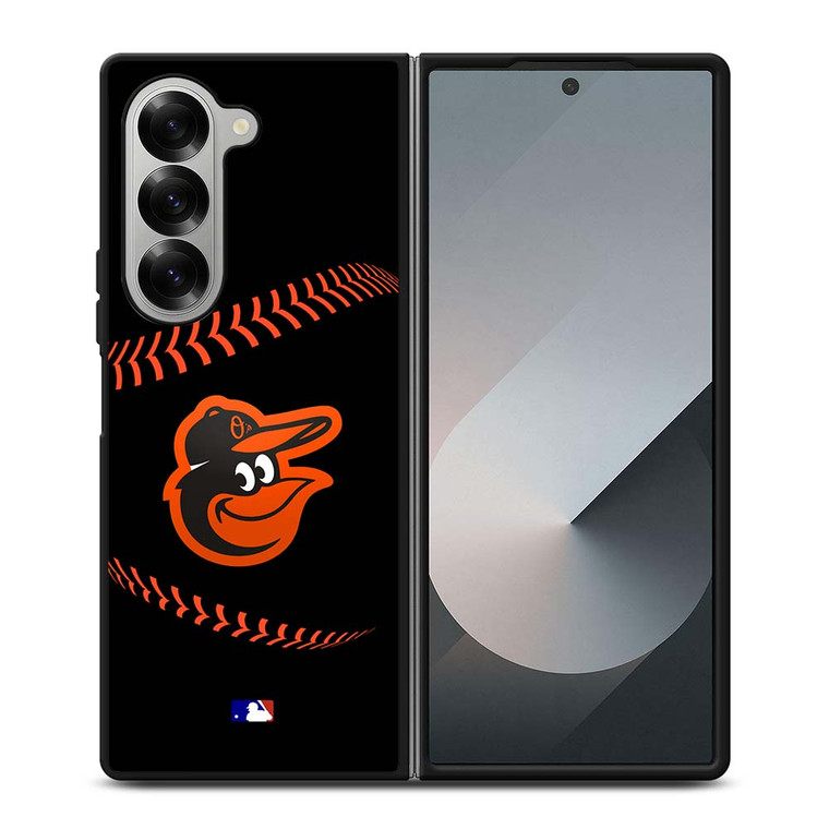 BALTIMORE ORIOLES BASEBALL BLACK Samsung Galaxy Z Fold 6 Case Cover