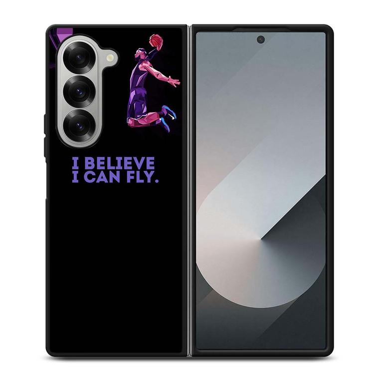 BASKETBALL I BELIEVE I CAN FLY Samsung Galaxy Z Fold 6 Case Cover