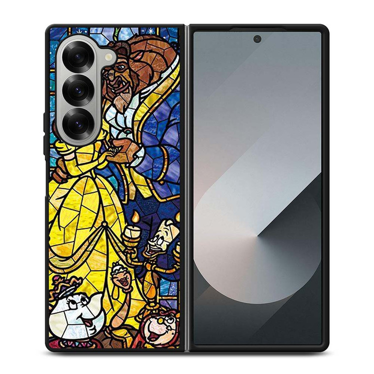 BEAUTY AND THE BEAST GLASS Samsung Galaxy Z Fold 6 Case Cover