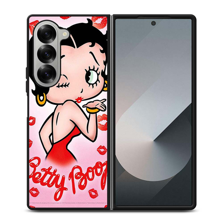 BETTY BOOP KISS 2 Samsung Galaxy Z Fold 6 Case Cover