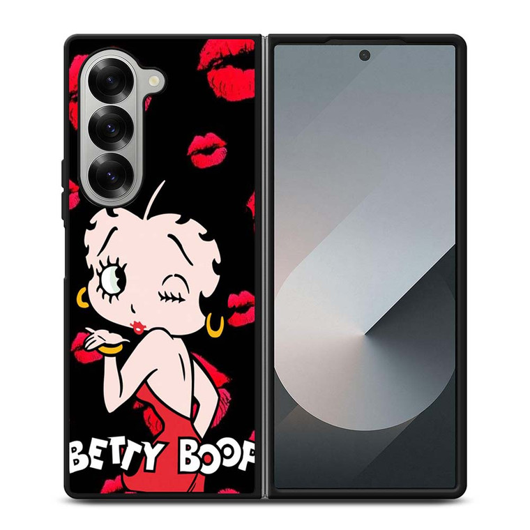 BETTY BOOP KISSES Samsung Galaxy Z Fold 6 Case Cover