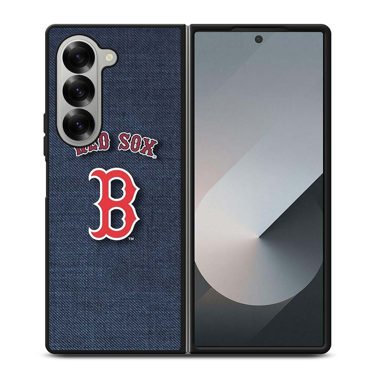 BOSTON RED SOX LOGO JEANS Samsung Galaxy Z Fold 6 Case Cover