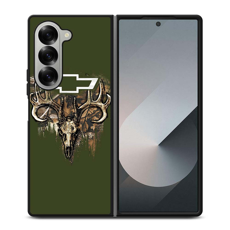 CAMO CHEVY FILL SKULLc Samsung Galaxy Z Fold 6 Case Cover