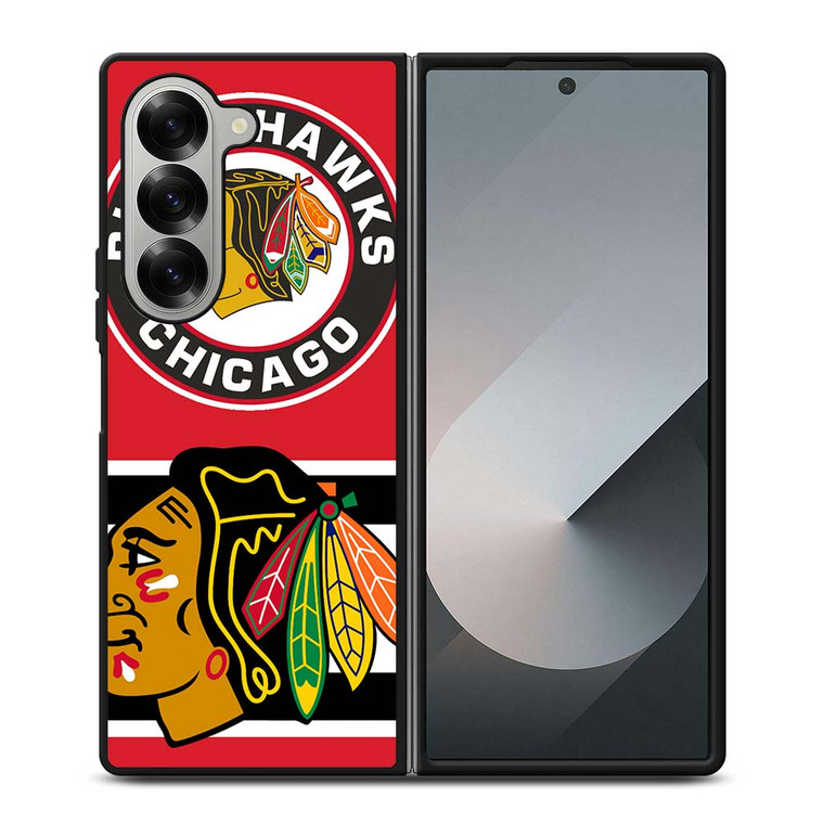 CHICAGO BLACKHAWKS NHL LOGO Samsung Galaxy Z Fold 6 Case Cover