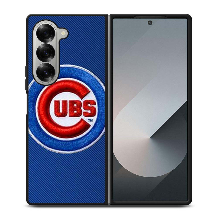 CHICAGO CUBS EMBOIRED LOGO Samsung Galaxy Z Fold 6 Case Cover
